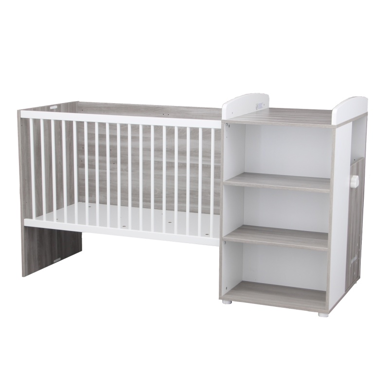 Letto combinato trasformabile Smile 120 x 60 Oak Silex