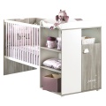 Lit combine évolutif 120 x 60 Smile Chêne Silex
