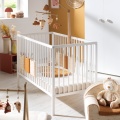 Set completo per cameretta Basic, lettino 120x60 e fasciatoio - pomelli a sfera