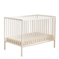 Conjunto completo de dormitorio infantil «Basic», con cuna de 120 x 60 cm y cambiador con pomos redondos