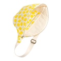 Lemon-print cotton gauze fanny pack - POP