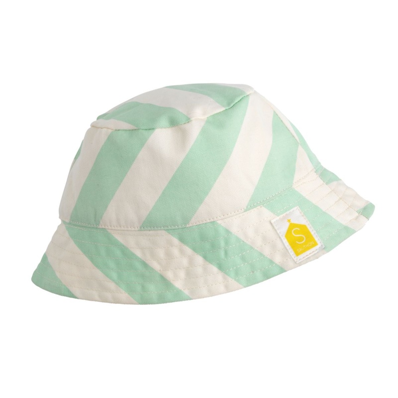 Bob bébé en coton imprimé vert à rayures - POP