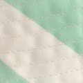 Gorro de bebé de algodón estampado con rayas verdes - POP
