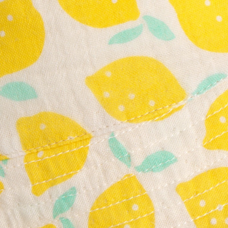 Gorro de bebé de gasa de algodón con estampado de limones - POP