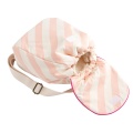 Pink Striped Cotton Preschool Backpack - POP