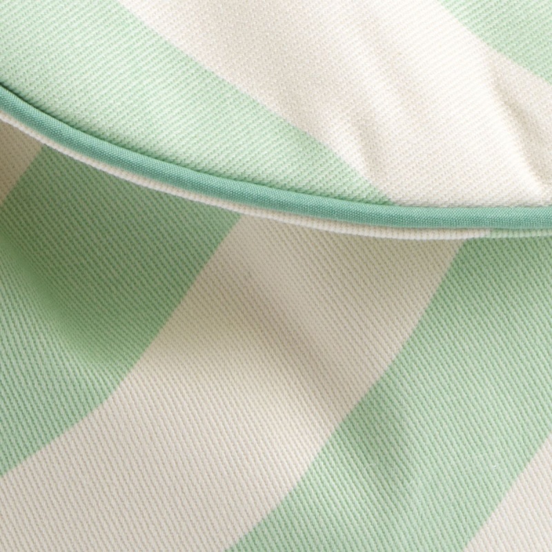 Green Striped Cotton Preschool Backpack - POP