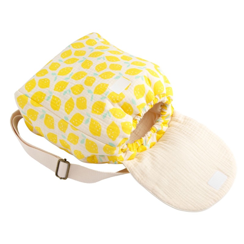 Kindergartenrucksack aus Baumwolle mit Zitronenmuster – POP