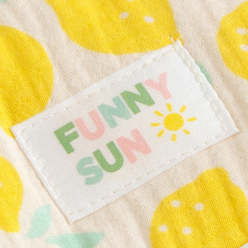 Kindergarten backpack in lemon-print cotton - POP