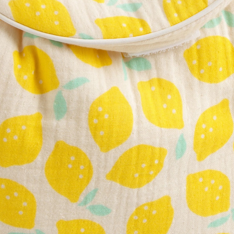 Kindergarten backpack in lemon-print cotton - POP