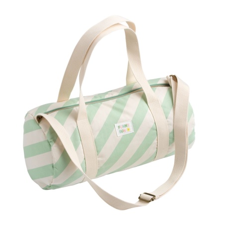 Borsa da bowling per bambini in cotone a righe - POP