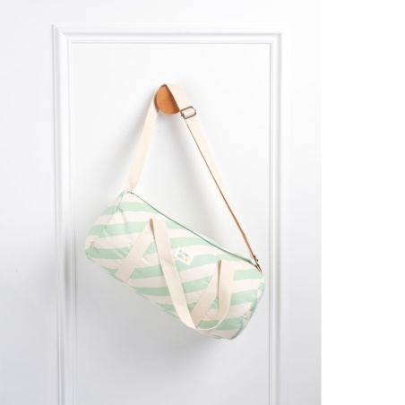 Borsa da bowling per bambini in cotone a righe - POP