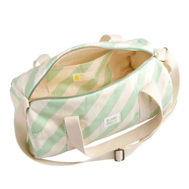 Borsa da bowling per bambini in cotone a righe - POP