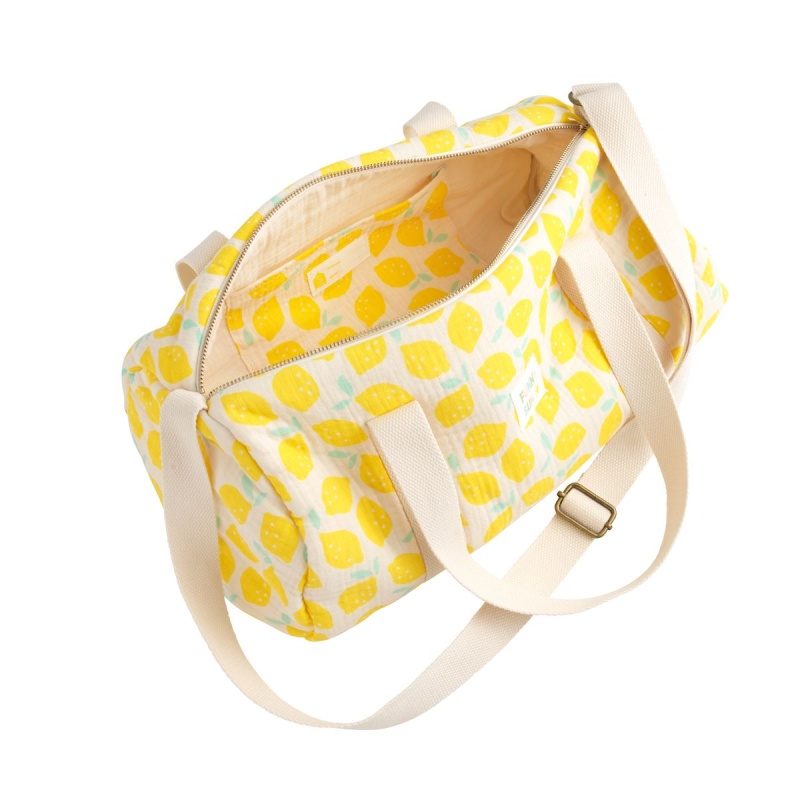 Children's Bowling Bag in Lemon-Printed Cotton - POP