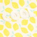 Chilienne transat enfant toile coton imprimé citron - POP
