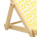 Tumbona para niños de lona de algodón con estampado de limones - POP