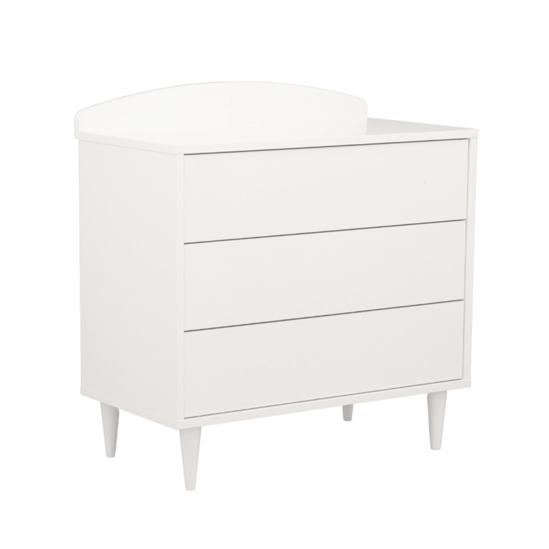 Chambre bébé 2 pièces Milann, Lit bébé 120x60 et Commode à langer + plan à langer offert !