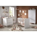 Chambre bébé 3 pièces Milann, Lit bébé 120x60, Commode à langer et armoire 2 portes - Milann + plan à langer offert !