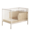 Chambre bébé 3 pièces Angèle, Lit bébé 120x60 à barreaux, Commode à langer, armoire 2 portes + plan à langer offert !