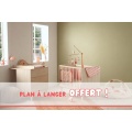 2-teiliges Babyzimmer „Opaline“, Babybett 120 x 60 cm, Kommode + Wickelaufsatz gratis inklusive!