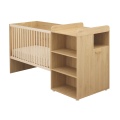 Lit bébé combiné 60x120 évolutif en 90x190 décor bois hêtre
