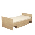 Tiroir pour lit bébé combiné évolutif décor bois hêtre