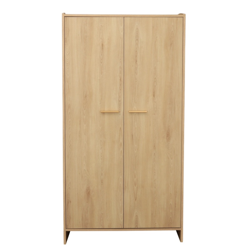 Armoire 2 portes décor bois hêtre