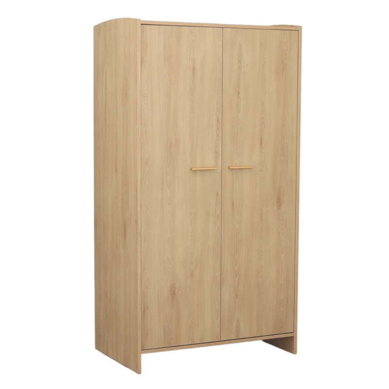Armoire 2 portes décor bois hêtre