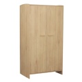 Armoire 2 portes décor bois hêtre