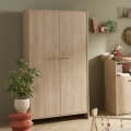 Armoire 2 portes décor bois hêtre