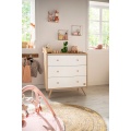 Chambre bébé trio: Lit bébé 70x140 évolutif, commode + armoire + plan à langer offert !