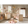 Chambre bébé trio: Lit bébé 70x140 évolutif, commode + armoire + plan à langer offert !