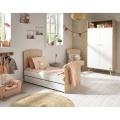 Chambre bébé trio: Lit bébé 70x140 évolutif, commode + armoire + plan à langer offert !