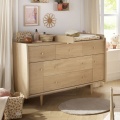 Conjunto de dormitorio infantil evolutivo «My Love»: cama de 140 x 70 evolutiva, cómoda XXL y armario