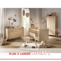 Chambre bébé trio évolutive My Love, Lit 140x70 évolutif Commode à langer XXL et armoire + plan à langer offert !